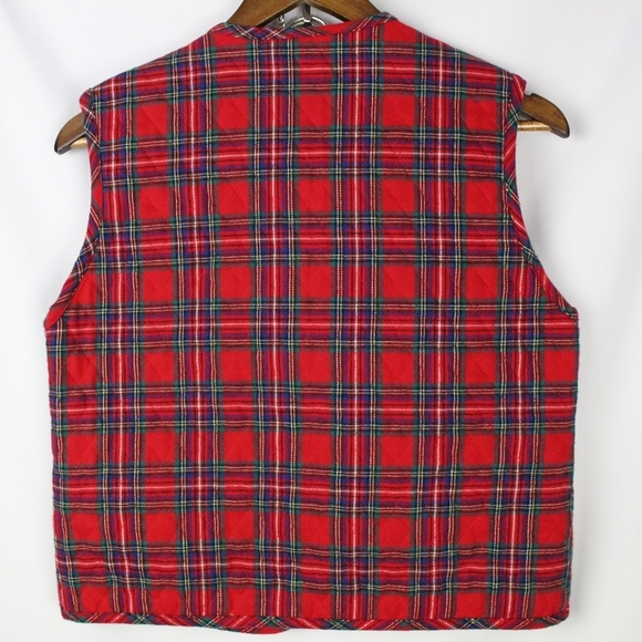 Portraits by Northern Isles Quilted Plaid Vest - Picture 4 of 4
